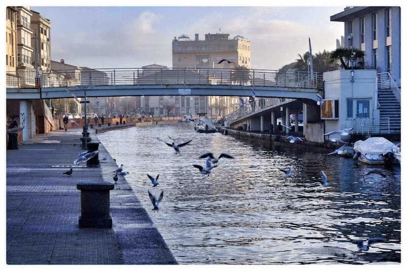 Passerella pedonale sul molo